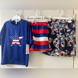 Oasis Kids Swim Trunks set of 3 - Size xxs 4/5